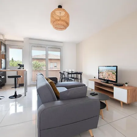 公寓 T2 Balcon Avec Parking Securise Et Gratuit 圖盧茲